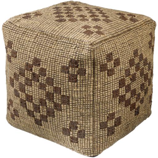 Surya Twareg TWPF-002 18"H x 18"W x 18"D Pouf