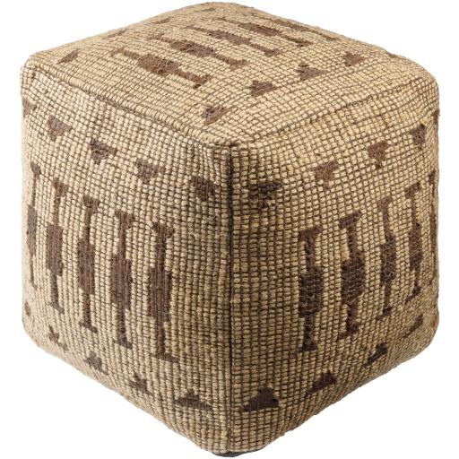 Surya Twareg TWPF-003 18"H x 18"W x 18"D Pouf