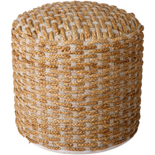 Surya Varick VKPF-001 18"H x 18"W x 18"D Pouf