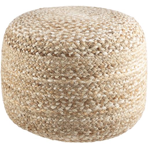 Surya Yaroslave YRPF-001 14"H x 18"W x 18"D Pouf