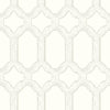 Brewster Home Fashions Chesapeake Wildflower Chervil Trellis White Wallpaper