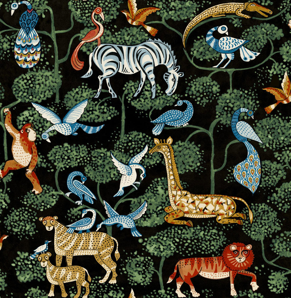 A-Street Prints Rigby Multicolor Jungle Animals Wallpaper