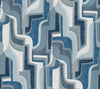 A-Street Prints Whimsy Tulum Blue Wallpaper