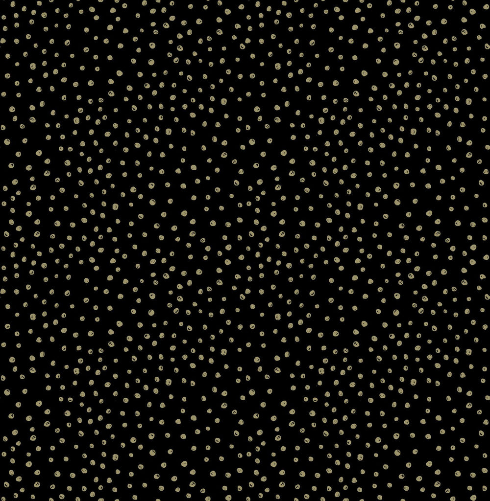 A-Street Prints Cassie Gold Petite Polka Wallpaper