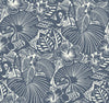 A-Street Prints Whimsy Idalia Navy Wallpaper