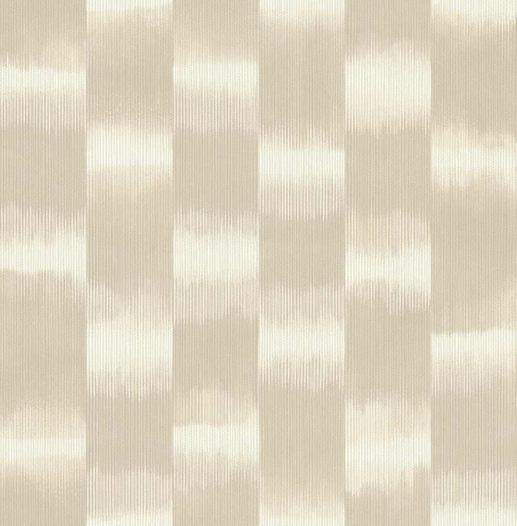 A-Street Prints Baldwin Champagne Shibori Stripe Wallpaper