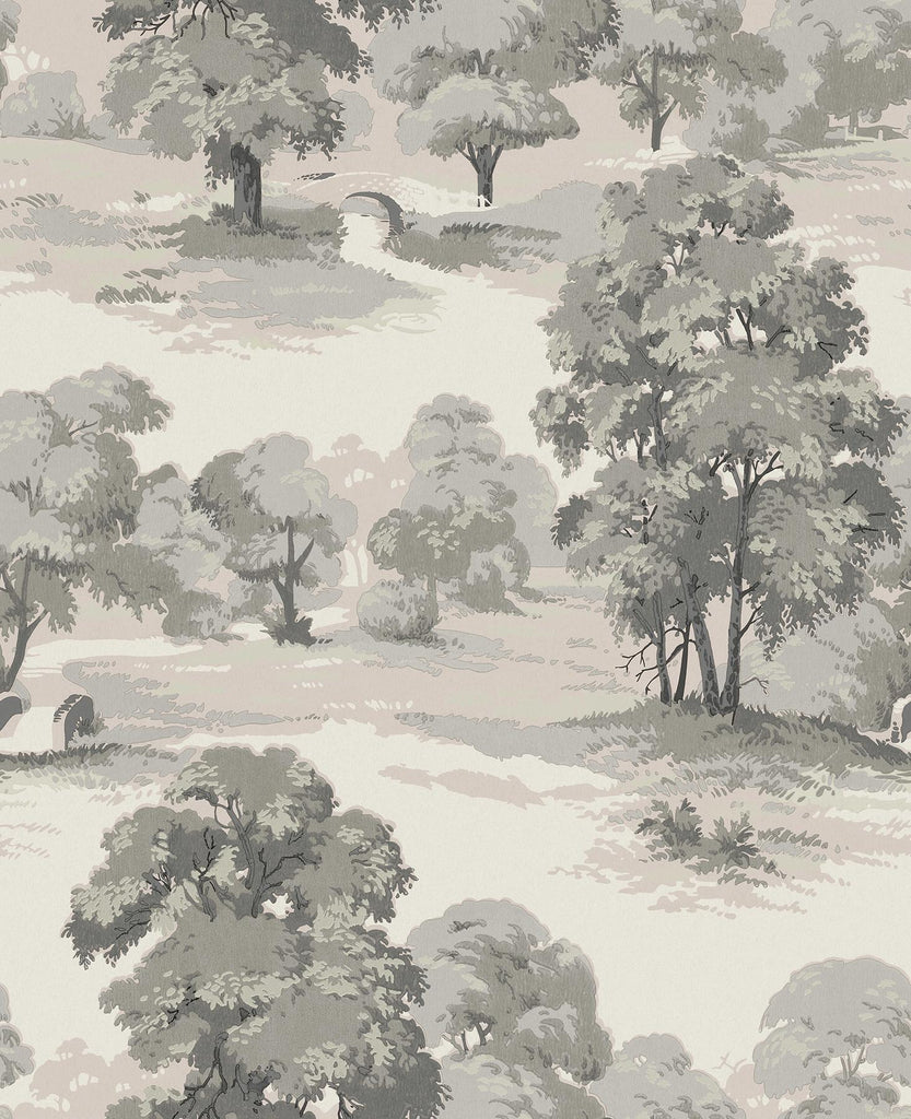 Brewster Home Fashions Sherwood Grey Glade Wallpaper