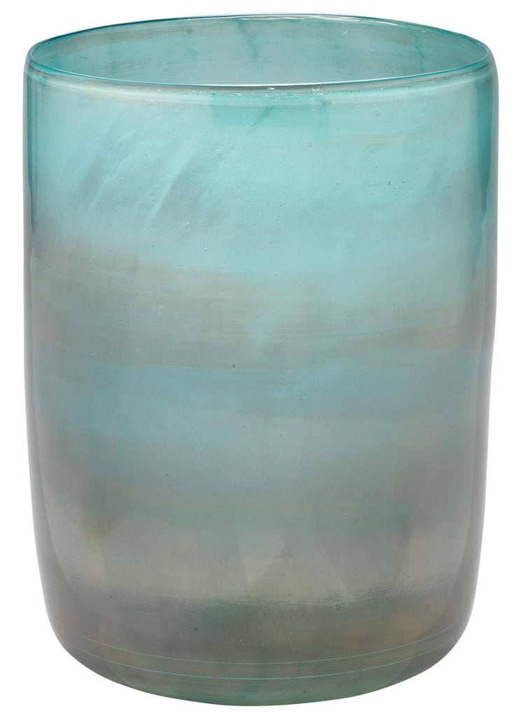 Jamie Young Vapor Hand Blown Glass Vase, Aqua