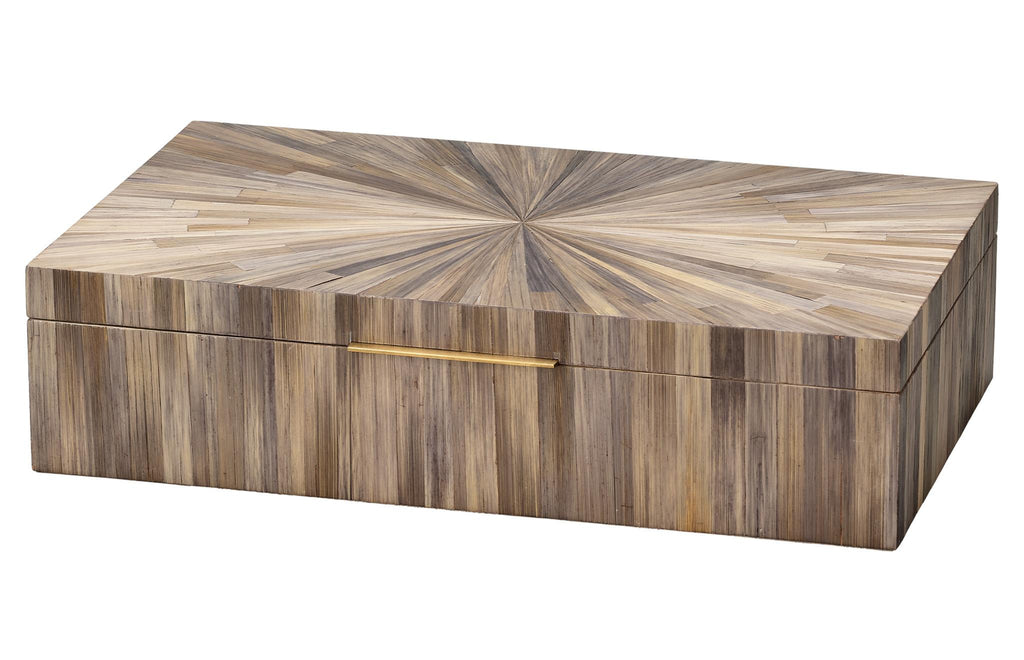 Jamie Young Palm Marquetry Decorative Box