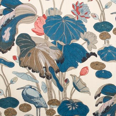 Lee Jofa NYMPHEUS PRINT TEAL Fabric