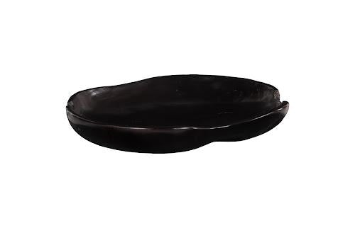 Phillips Collection Teak Wood Black Bowl