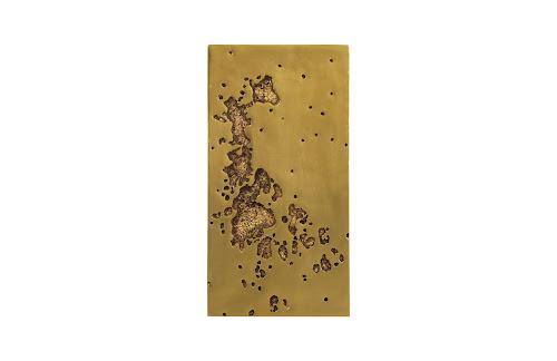 Phillips Collection Splotch Wall Art, Rectangle, Gold Leaf Gold Accent