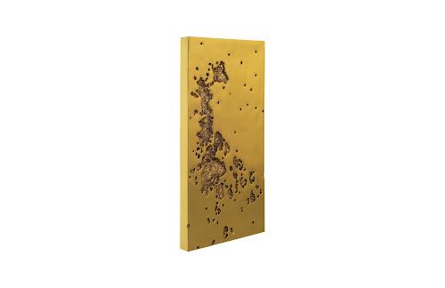 Phillips Collection Splotch Wall Art, Rectangle, Gold Leaf Gold Accent