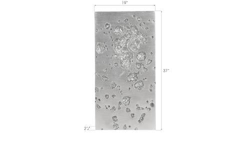 Phillips Collection Splotch Wall Art Rectangle Silver Leaf Accent