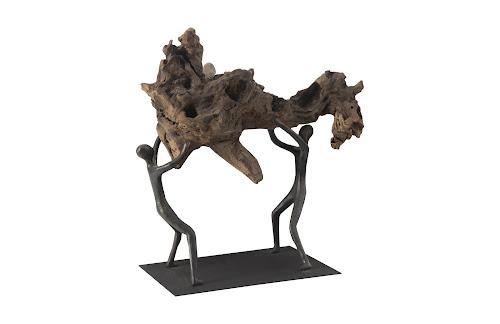 Phillips Collection Atlas  Sculpture Freeform High Lift With Base Tabletop