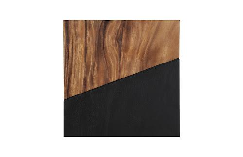 Phillips Collection Geometry Wood Wall Tiles Chamcha Wood Natural Black Accent