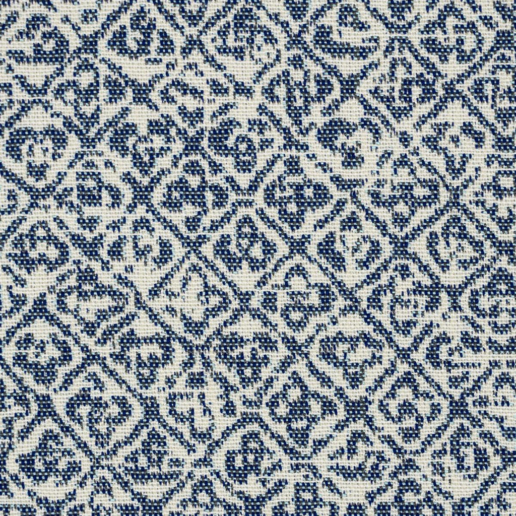 Schumacher Sarong Weave Indoor/Outdoor Indigo Fabric