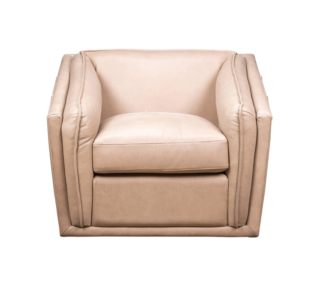 Olivia & Quinn Bleeker Swivel Chair in Anniston Marble