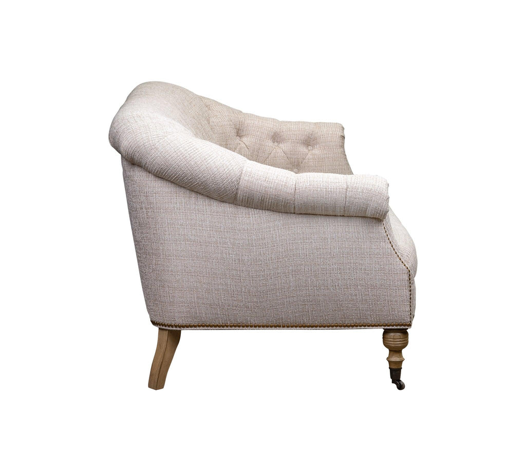 Olivia & Quinn Corrine  Loveseat in Orville Porcelain w/ Never Fear Protection