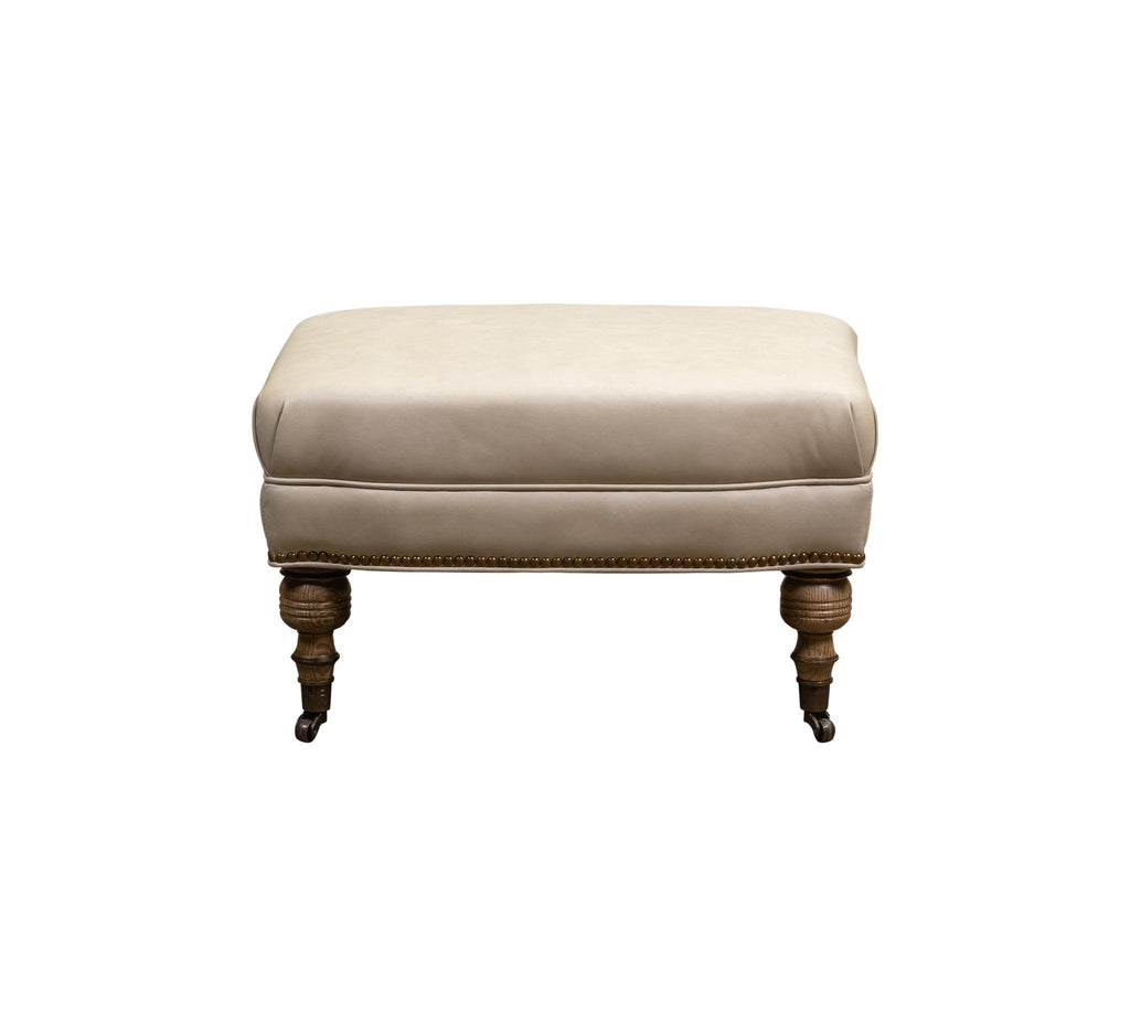 Olivia & Quinn Corrine Ottoman in Kudos Khaki