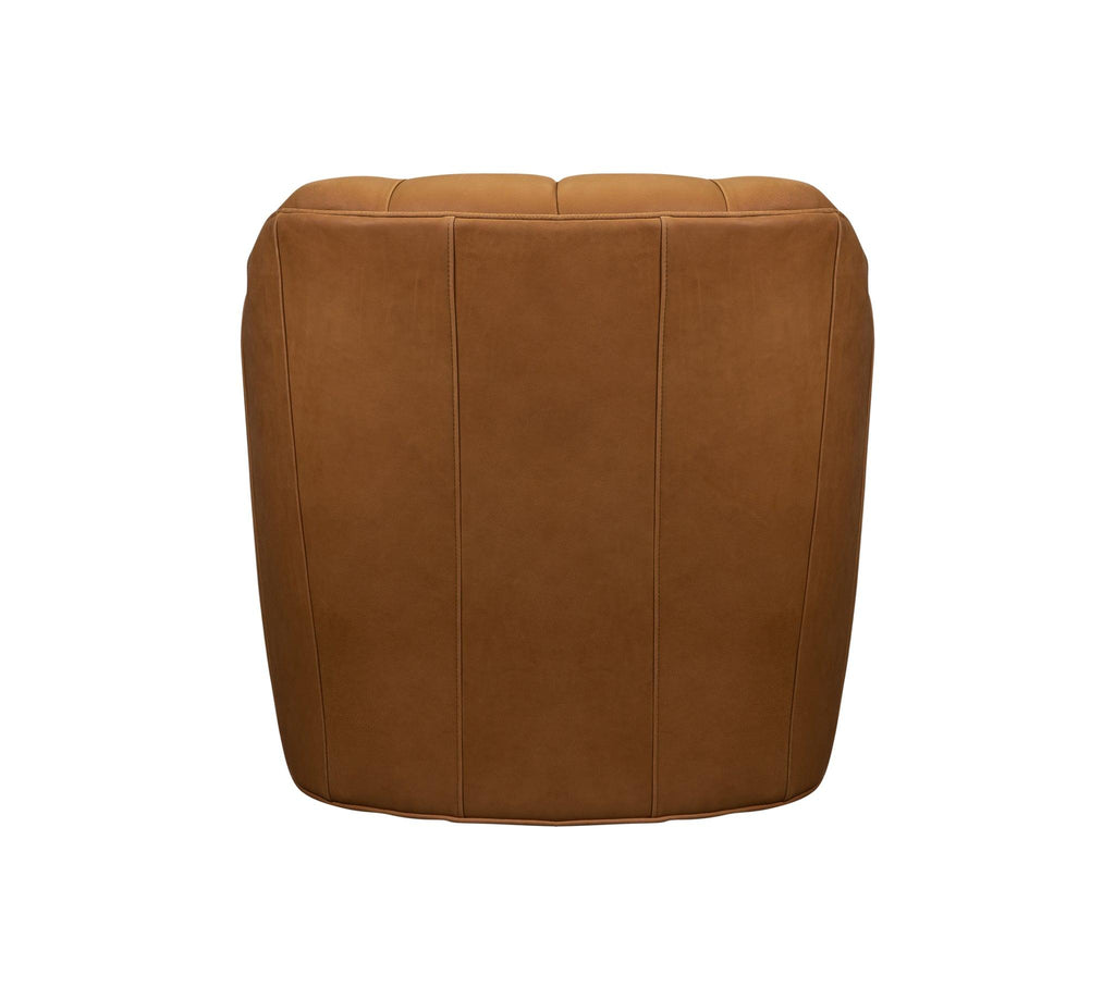 Olivia & Quinn Brighton Swivel Chair in Dilworth Camel