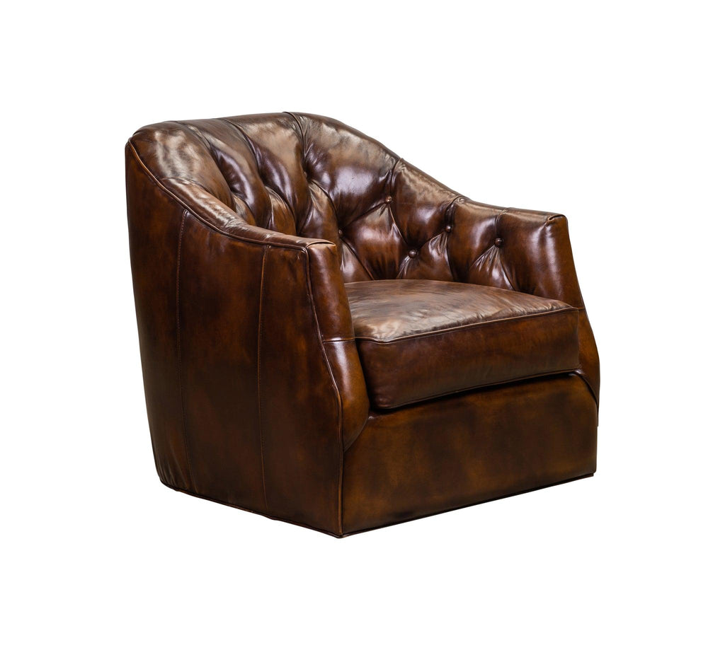 Olivia & Quinn Brighton Swivel Chair in Richmond Lager