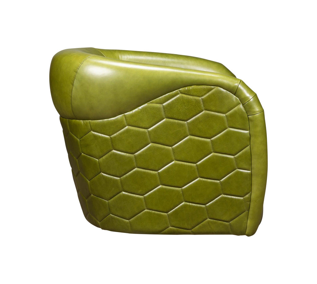 Olivia & Quinn A'Buzz Swivel Chair in Pippa Peridot