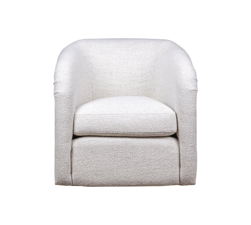 Olivia & Quinn A'Buzz Swivel Chair in Del Ray Pearl w/ Never Fear Protection