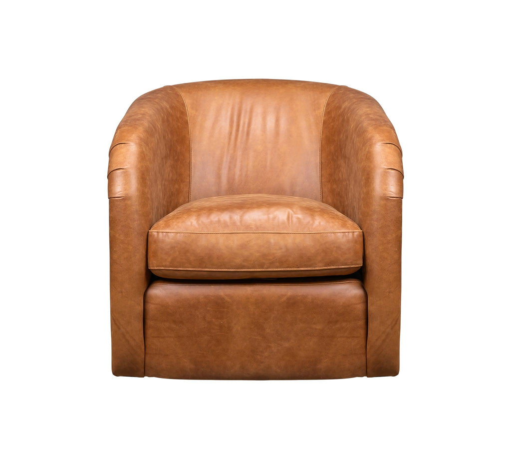 Olivia & Quinn A'Buzz Swivel Chair in Saddlebag Ale