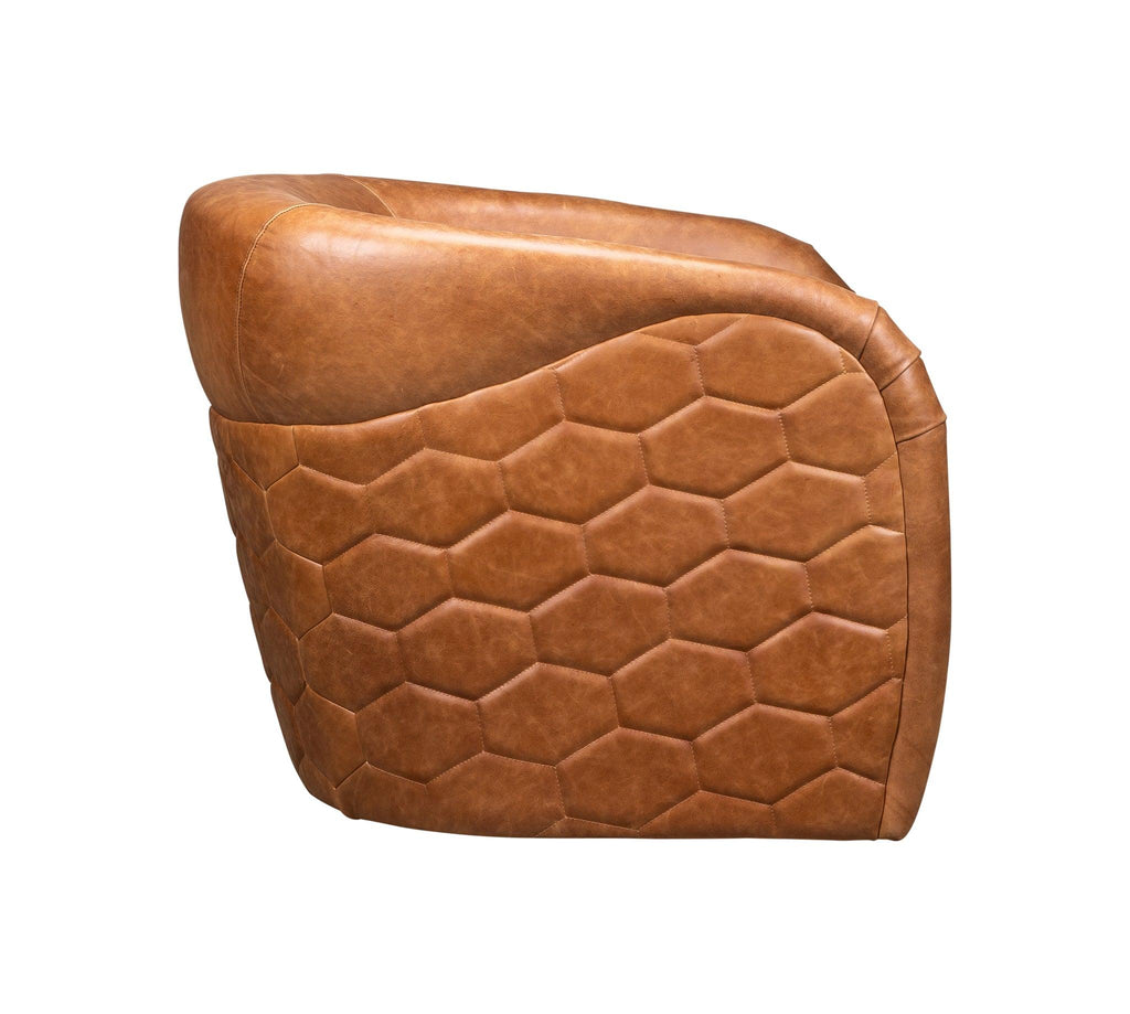 Olivia & Quinn A'Buzz Swivel Chair in Saddlebag Ale