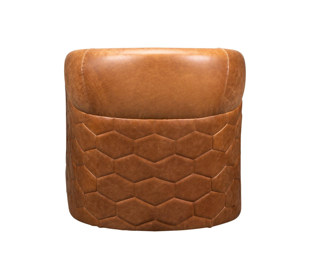 Olivia & Quinn A'Buzz Swivel Chair in Saddlebag Ale