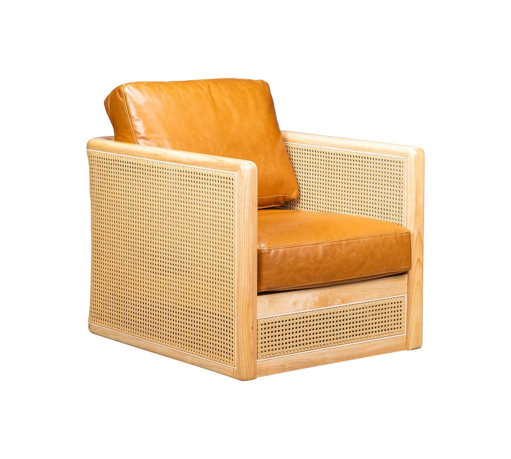 Olivia & Quinn Nassau Swivel Chair in McCann Honey