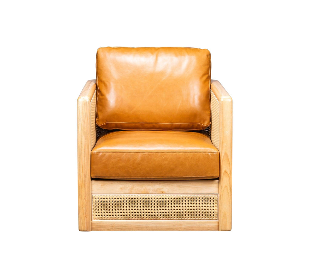 Olivia & Quinn Nassau Swivel Chair in McCann Honey