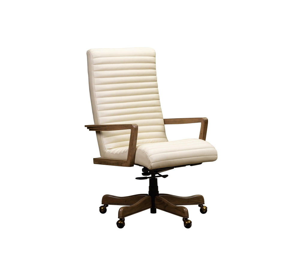 Olivia & Quinn Kenan Executive Swivel Chair in Ashland Pearl