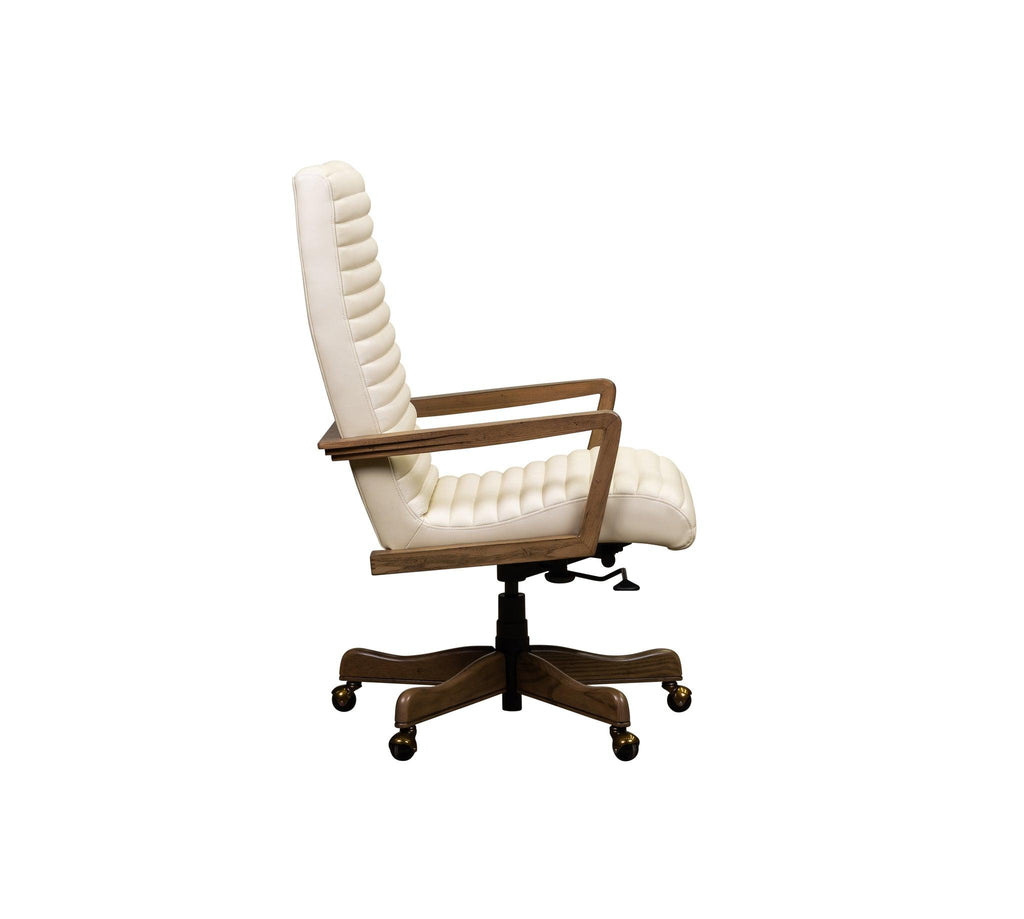 Olivia & Quinn Kenan Executive Swivel Chair in Ashland Pearl