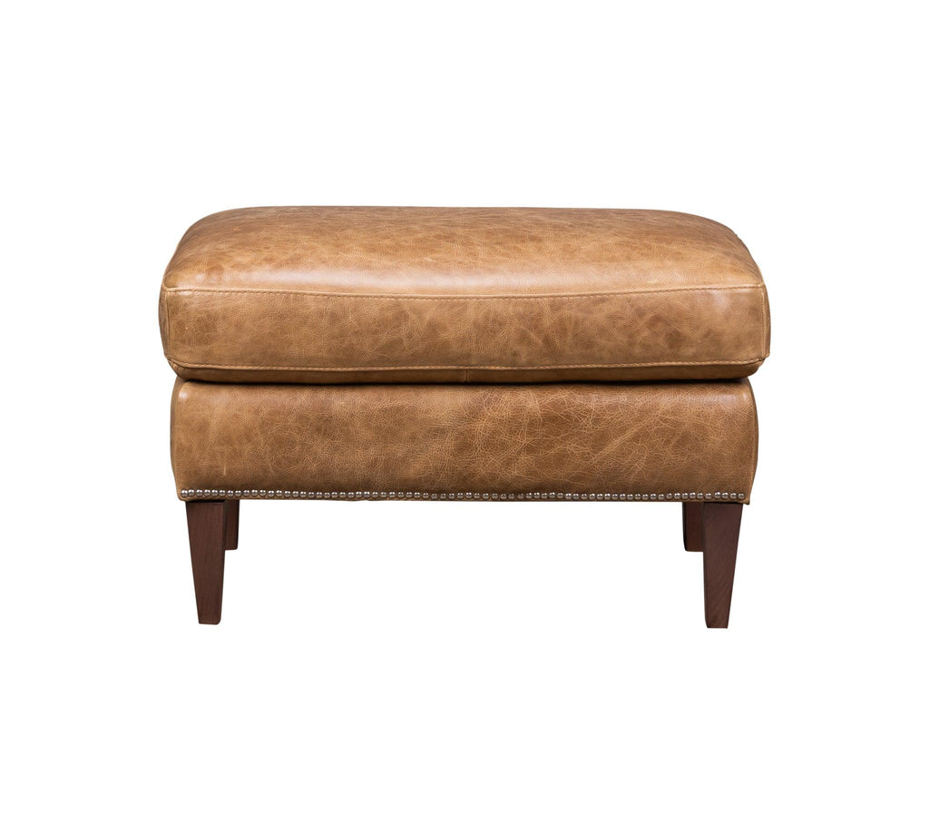 Olivia & Quinn Florence Ottoman in Venerando Umber