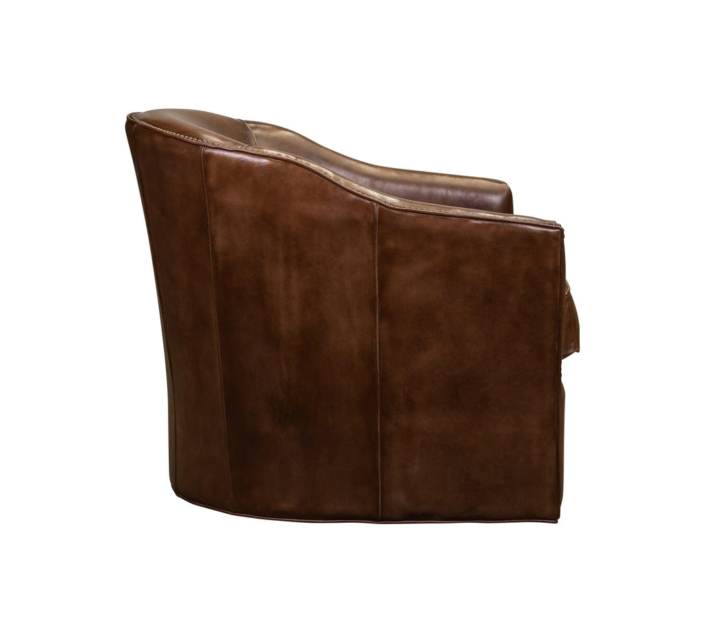 Olivia & Quinn Camilla Swivel Chair in Richmond Saddle