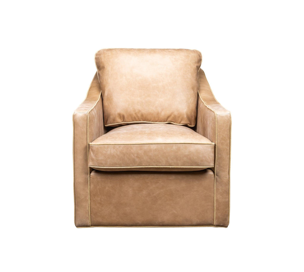 Olivia & Quinn Puzzle Swivel Chair in Collins Celadon