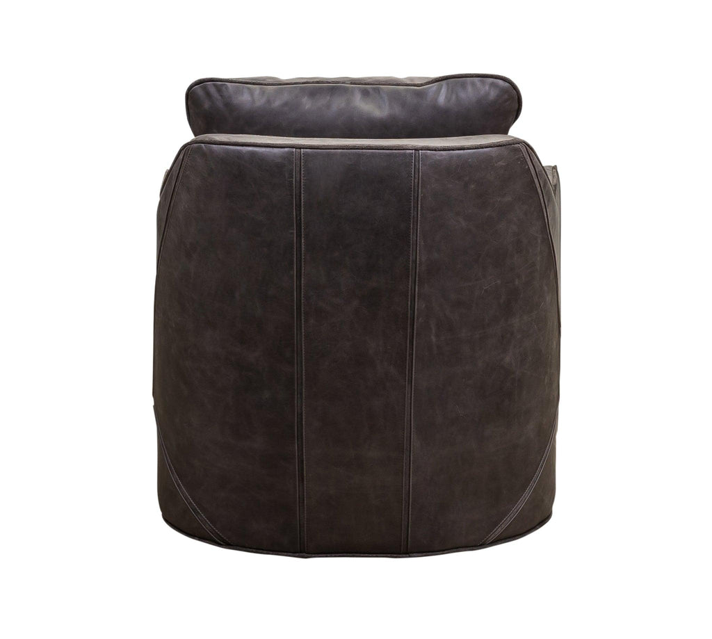 Olivia & Quinn Puzzle Swivel Chair in Saddlebag Lead