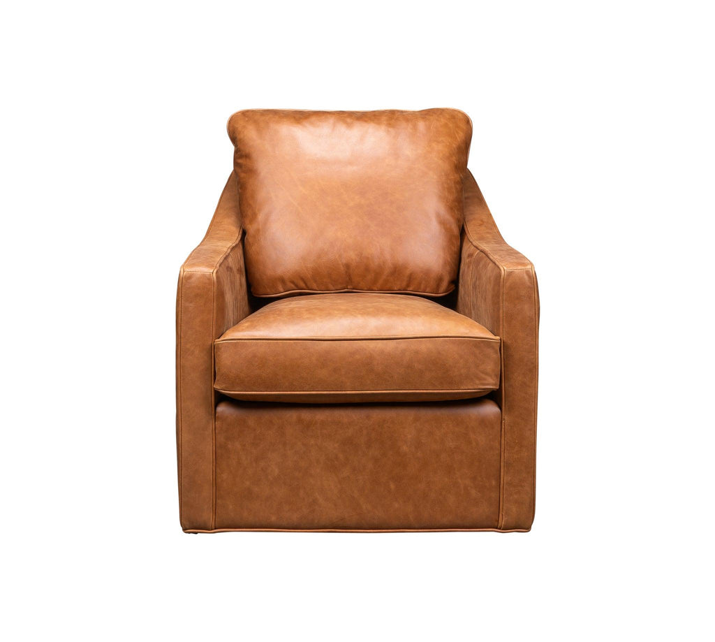 Olivia & Quinn Pure Swivel Chair in Saddlebag Ale