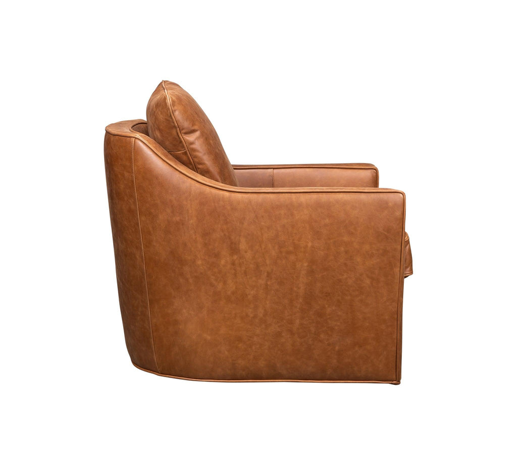 Olivia & Quinn Pure Swivel Chair in Saddlebag Ale