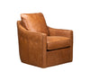 Olivia & Quinn Button Swivel Chair In Saddlebag Ale