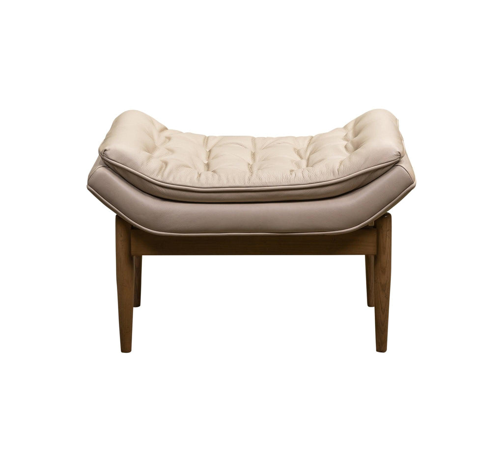 Olivia & Quinn Verona Ottoman in Morgan Flax