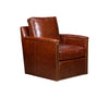 Olivia & Quinn Nina Swivel Chair In Linden Chocolate