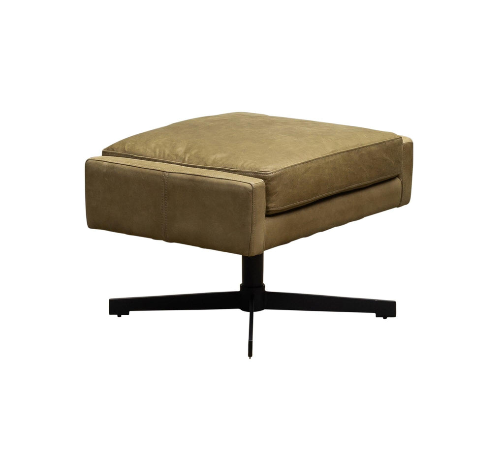 Olivia & Quinn Spencer Swivel Ottoman in Kudos Seagrass