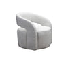 Olivia & Quinn Carmel Swivel Chair In Del Ray Pearl W/ Never Fear Protection