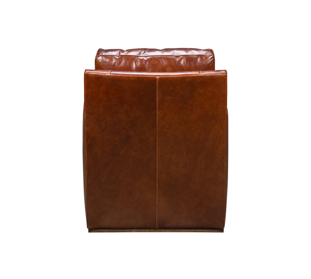 Olivia & Quinn Rebecca Swivel Chair in Linden Chocolate