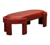 Olivia & Quinn Gramercy Bench Ottoman In Angelina Salsa