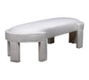 Olivia & Quinn Gramercy Bench Ottoman In Del Ray Pearl W/ Never Fear Protection