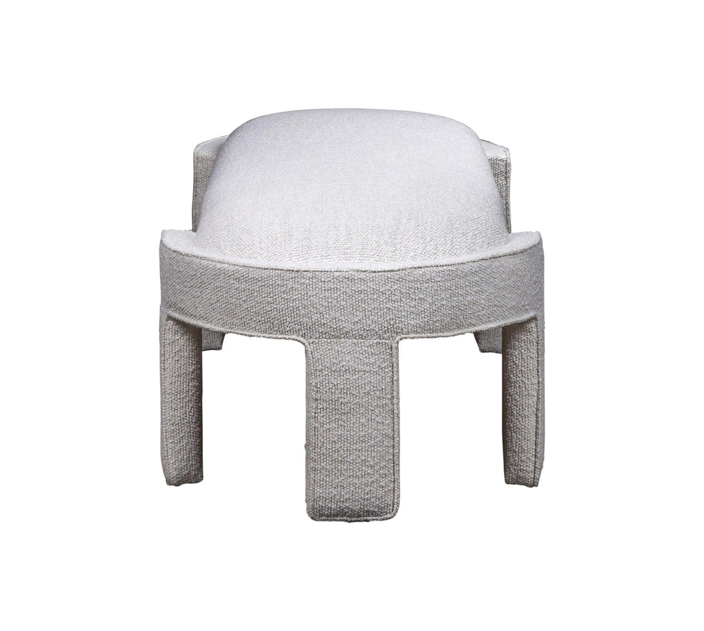 Olivia & Quinn Gramercy Bench Ottoman in Del Ray Pearl w/ Never Fear Protection